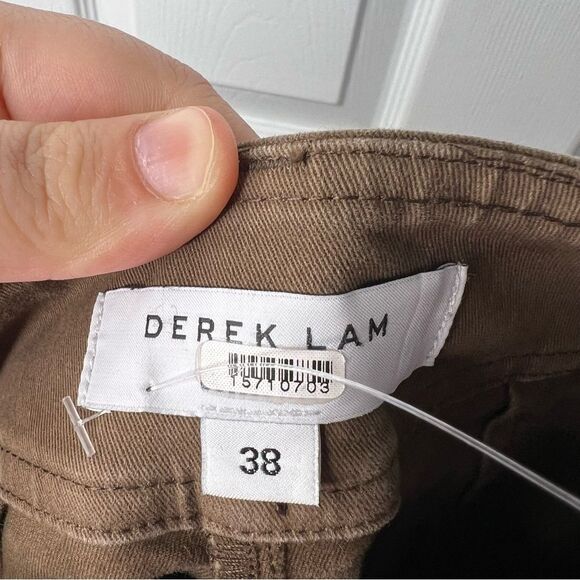 Sz 38/2 Derek Lam Collective Brown Two Tone Waist Tie Pants $395 MSRP - Picture 12 of 13